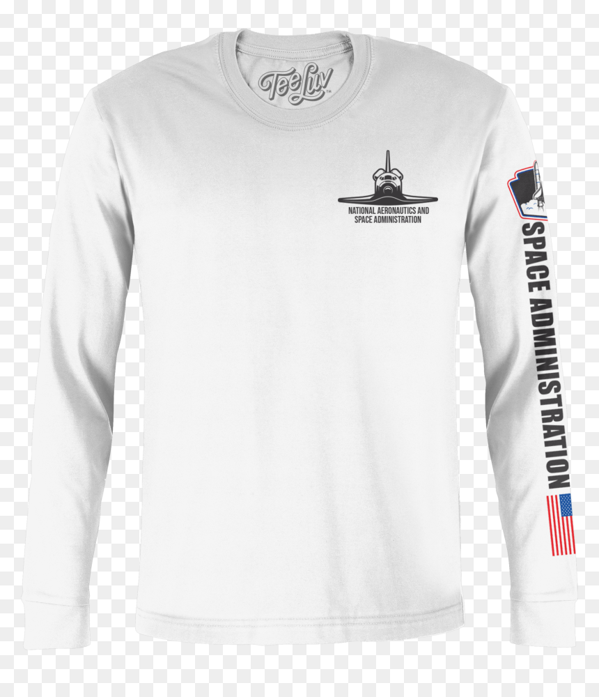 Long-sleeved T-shirt, HD Png Download - nasa spaceship png