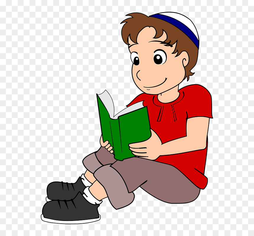 Chico Con Un Libro, HD Png Download - people reading png
