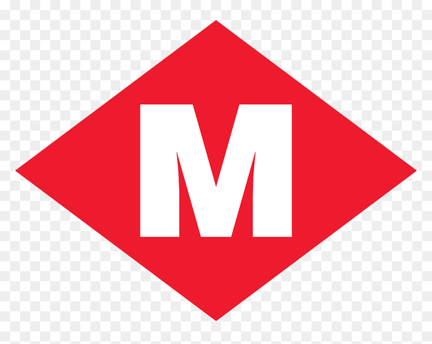 Logo Metro Barcelona Png, Transparent Png - metro logo png