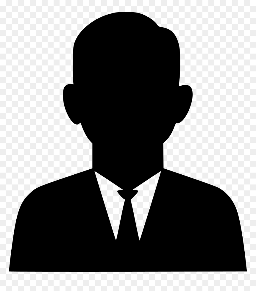 Customer Image Black And White, HD Png Download - man in suit silhouette png