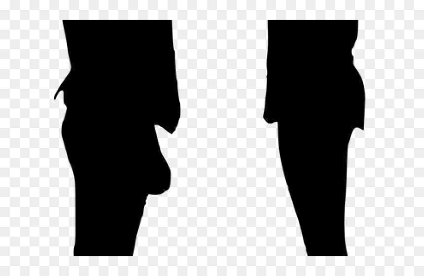 Silhouette, HD Png Download - man in suit silhouette png