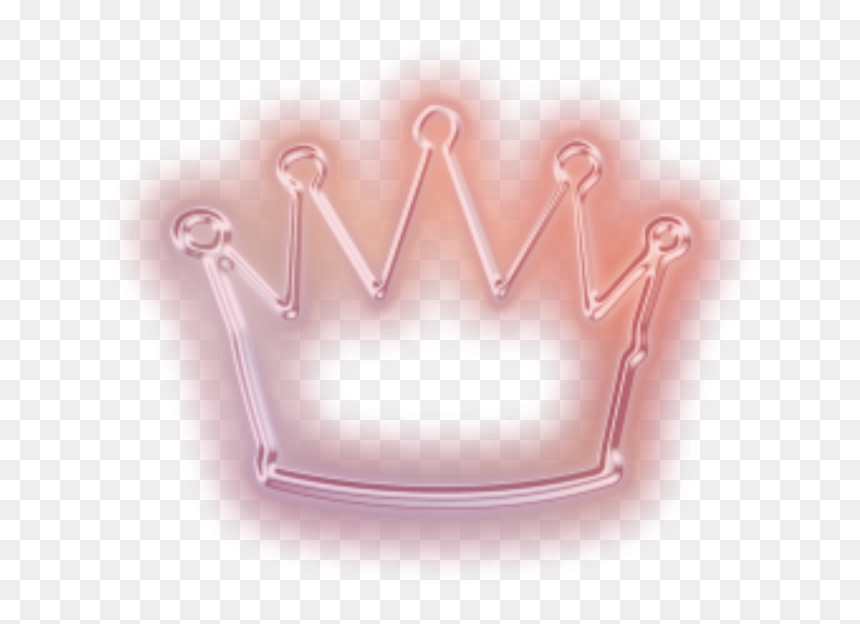 #neon #crown - Tiara, HD Png Download - pink crown png