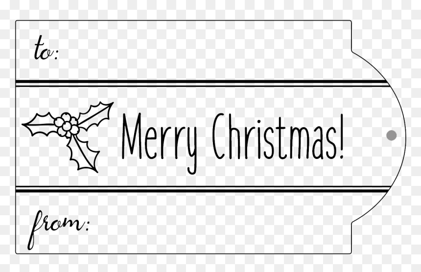 Line Art, HD Png Download - christmas holly png