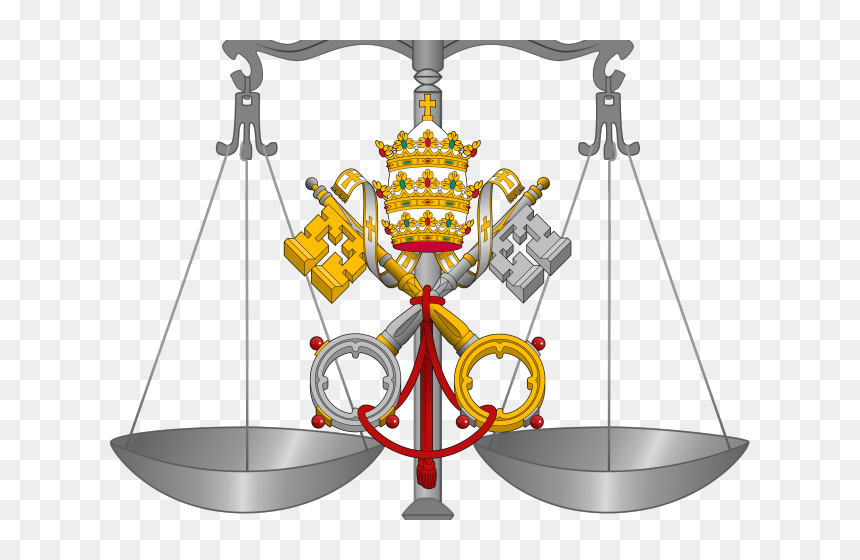 Transparent Scales Of Justice Png - Vatican Pope Coat Of Arms, Png Download - justice png