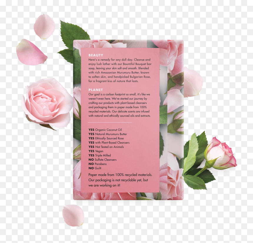 Love Beauty And Planet Murumuru Butter & Rose Body - Garden Roses, HD Png Download - beauty and the beast rose png