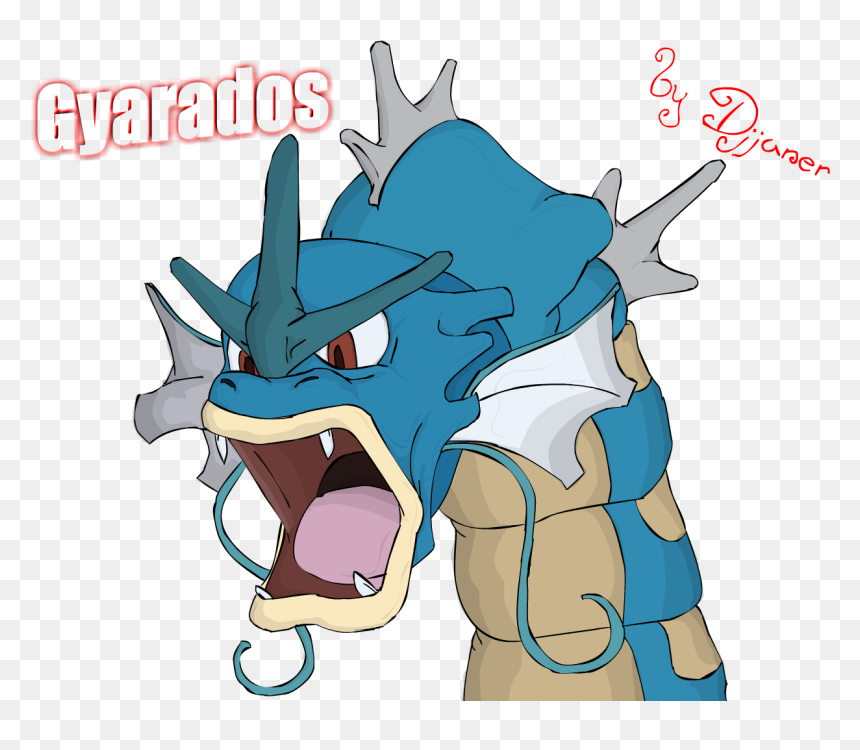 Gyarados - - Cartoon, HD Png Download - gyarados png