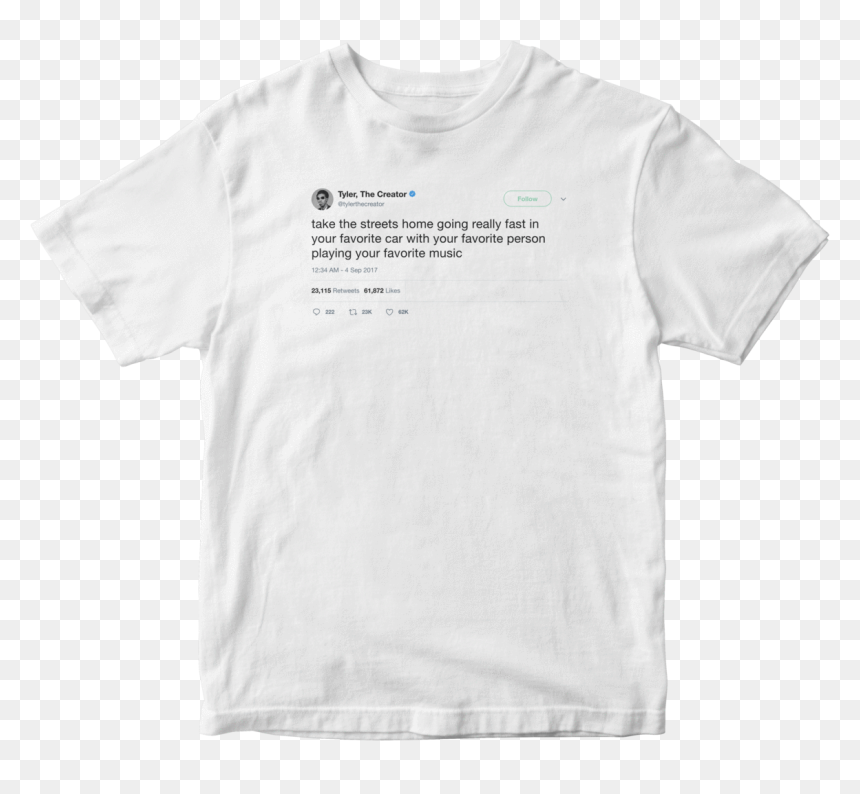 Lady Gaga Tweet Shirt, HD Png Download - tyler the creator png