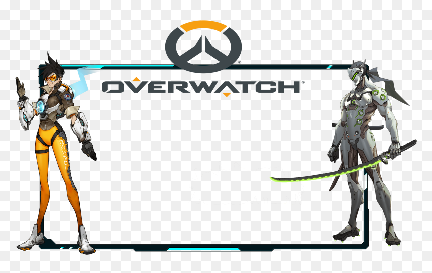 Overwatch Ow Tracer Halloween Cosplay Costume Halloween, - Genji Shimada, HD Png Download - halloween border png