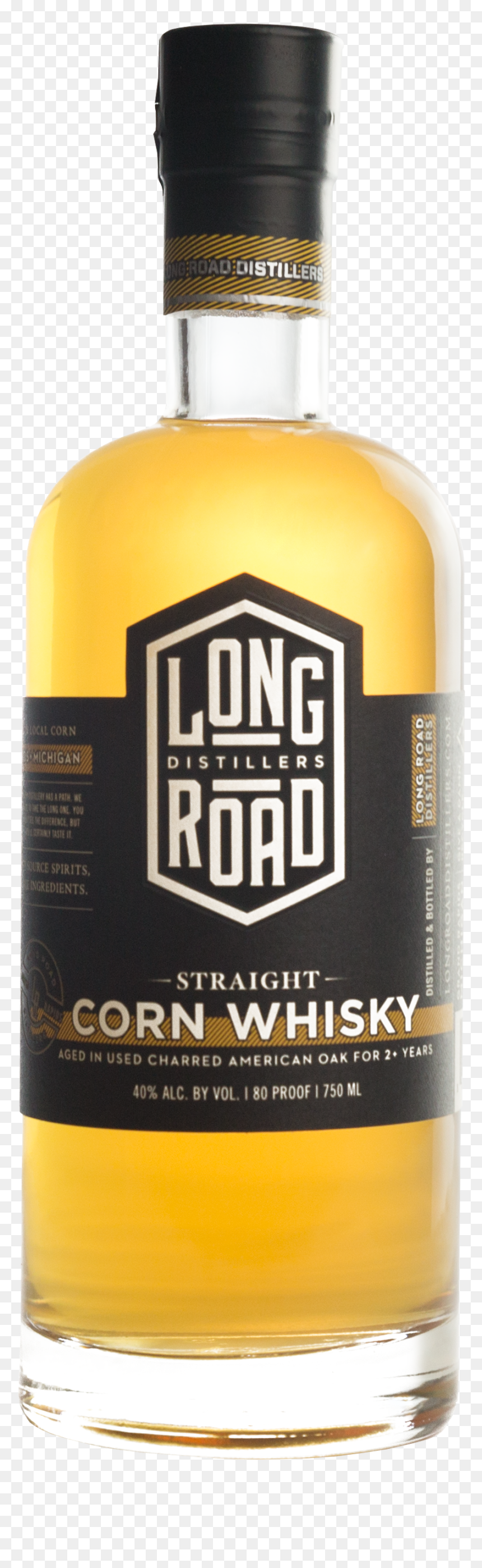 Straight Corn Whisky Long Road Distillers - Straight Corn Whiskey, HD Png Download - straight road png