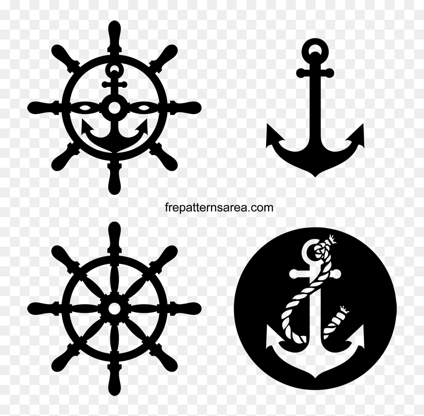 Meaning Of And Rudder Symbol Free Patterns - Icelandic Symbols, HD Png Download - nautical png