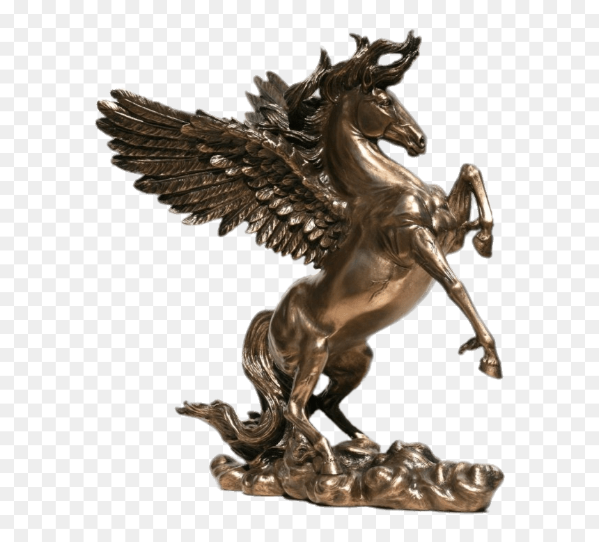 Pegasus Bronze Sculpture - Greek Mythology, HD Png Download - sculpture png