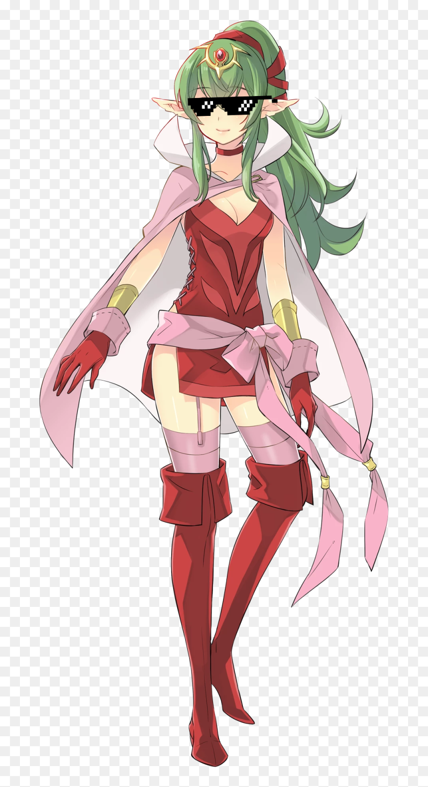 Adult Tiki But She Has The Mlg Sunglasses - Tiki From Fire Emblem, HD Png Download - mlg sunglasses png