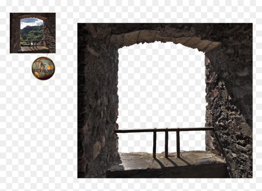 Castle Window Png - Castle Window Transparent Png, Png Download - window frame png