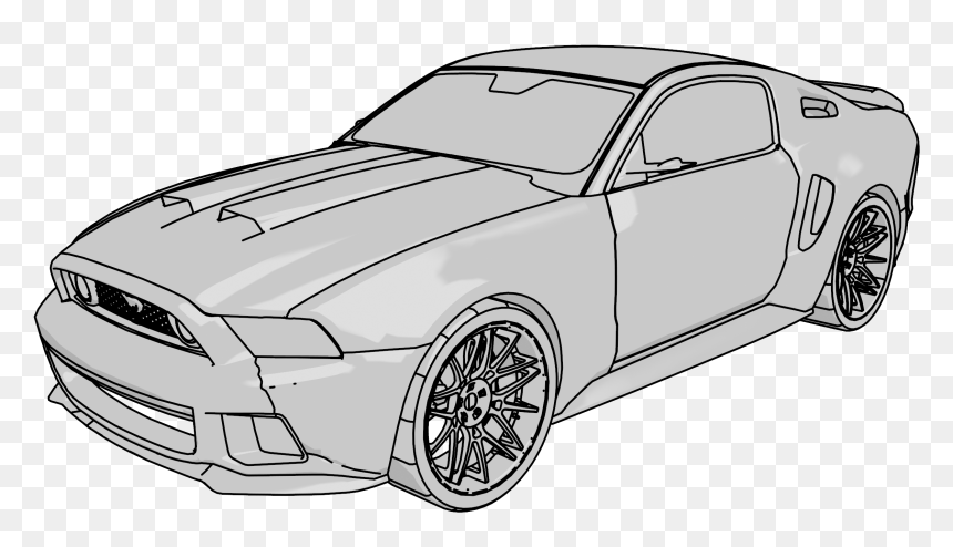 Mustang Gt Car Clipart Png - Mustang Gt Clipart, Transparent Png - mustang png