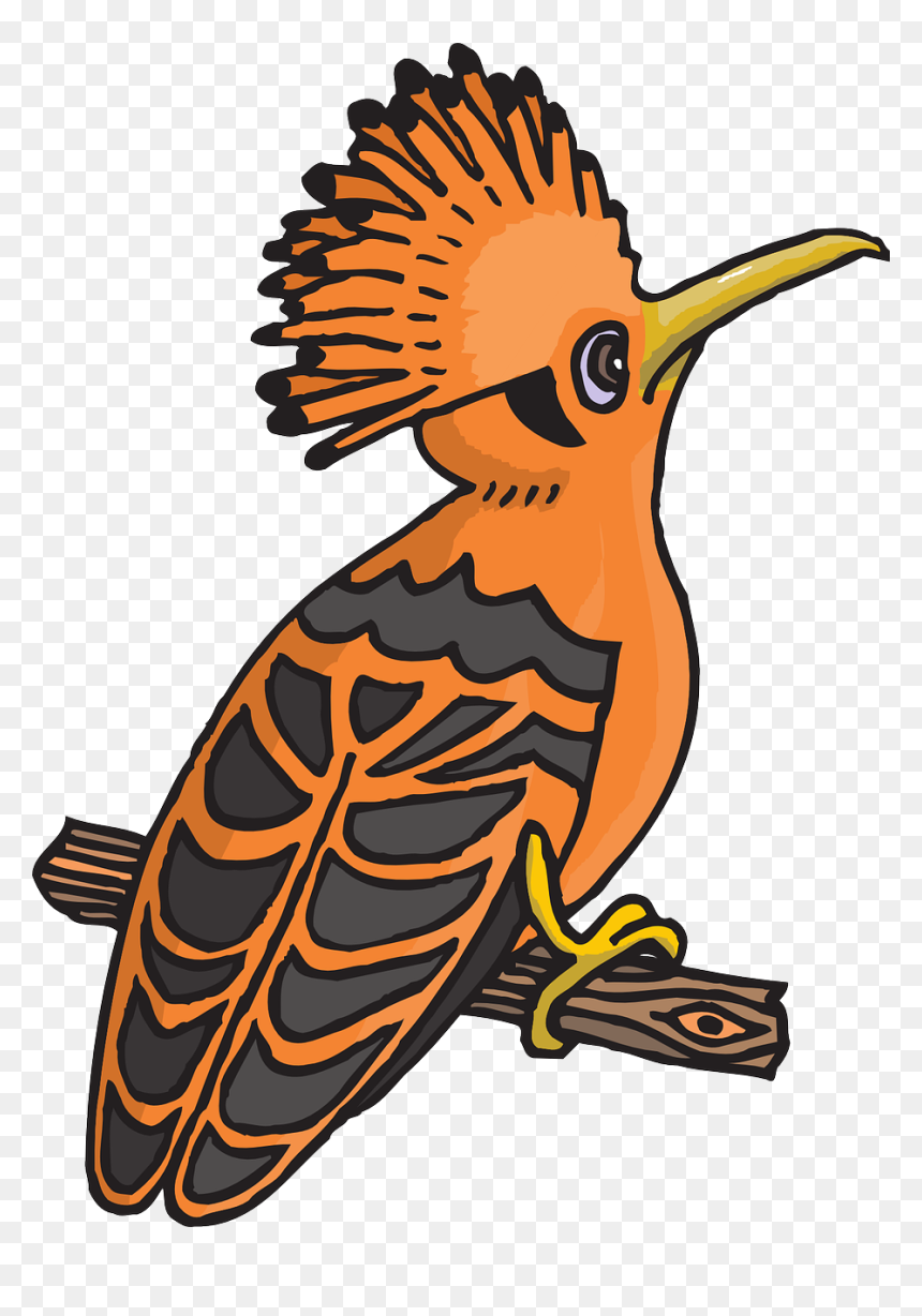 Transparent Black Wings Png - Hoopoe Clipart, Png Download - black wings png