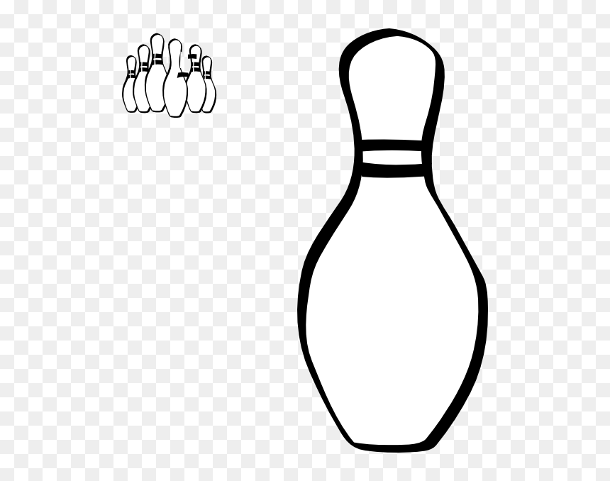 Transparent Bowling Ball Clip Art - Bowling Pin Clip Art, HD Png Download - bowling pin png