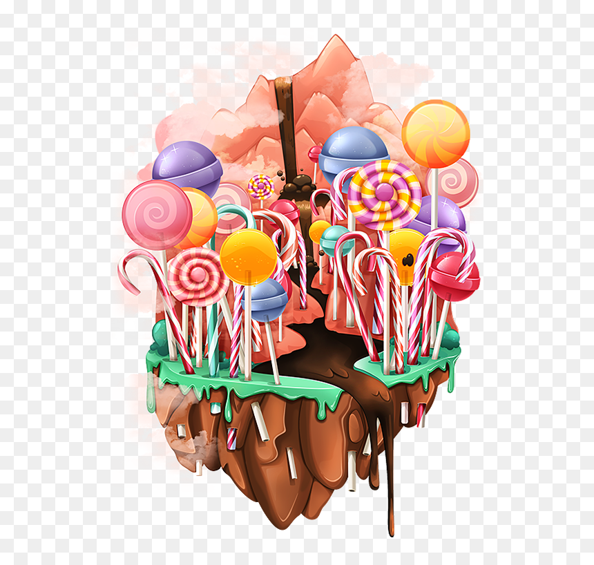 Skymath Floating Islands On Behance - Portable Network Graphics, HD Png Download - floating island png