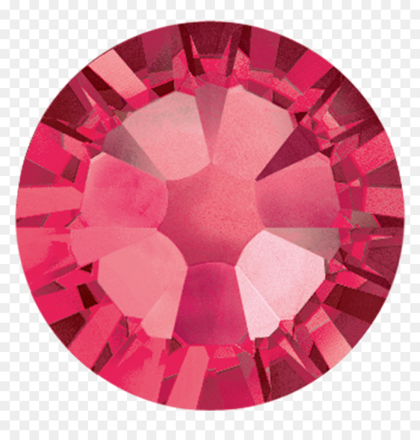Swarovski 2058 Xilion Flatback Rhinestones Ss12 Indian - Fuchsia Swarovski, HD Png Download - rhinestone png