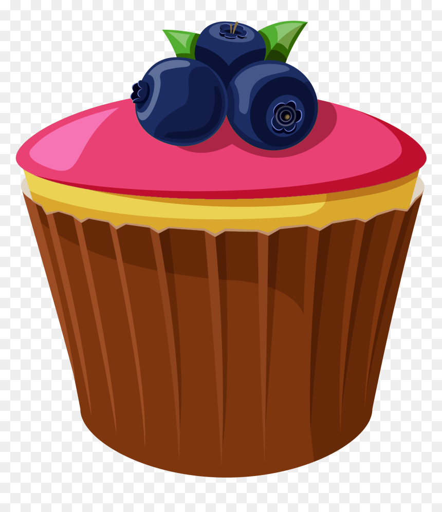 Mini With Blueberries Png Picture Gallery View - Mini Cake Clipart, Transparent Png - blueberries png
