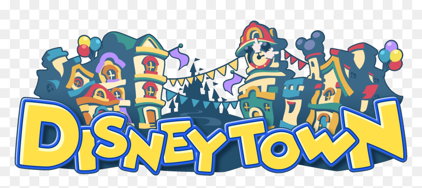Disney Town Logo Khbbs - Kingdom Hearts Birth By Sleep Disney Town, HD Png Download - kingdom hearts logo png