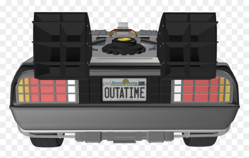 Back To The Future License, HD Png Download - delorean png