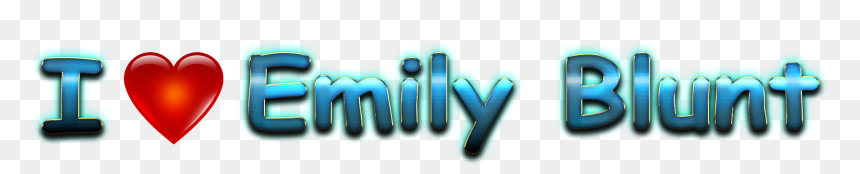 Emily Blunt Heart Name Transparent Png - Heart, Png Download - blunt.png