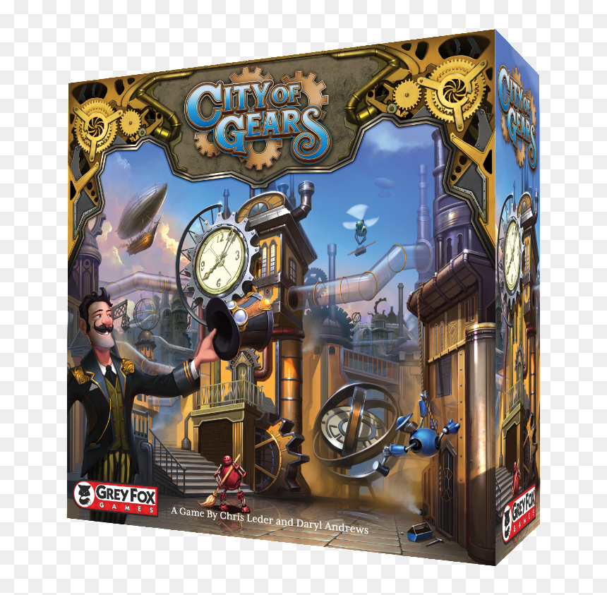 Drawing Gears Steampunk Gear - City Of Gears Founders Edition, HD Png Download - steampunk gear png