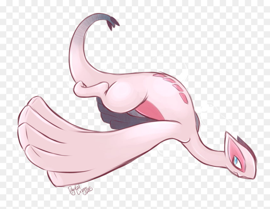 Pikachu Pink Mammal Vertebrate Water Bird Nose Joint - Cat Yawns, HD Png Download - lugia png