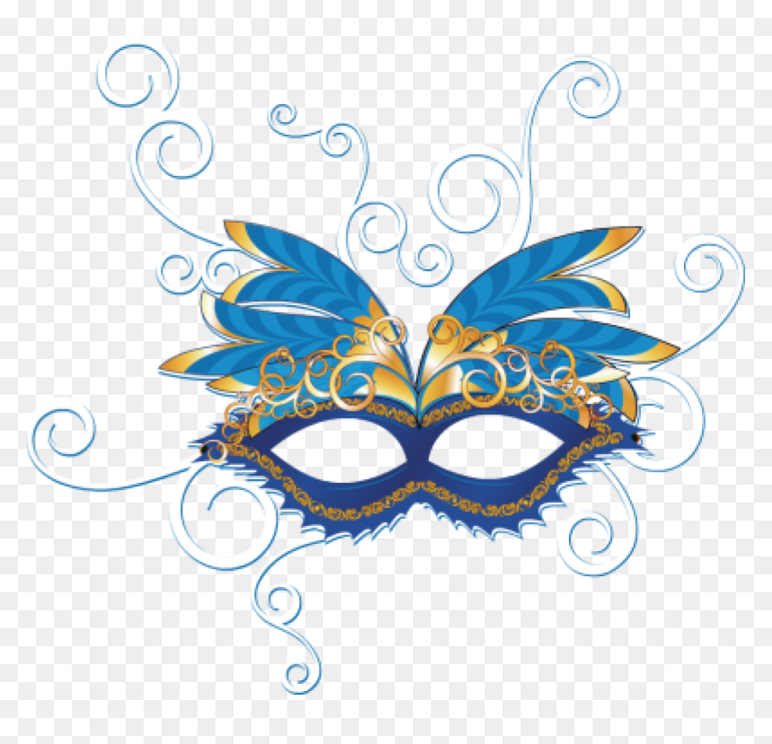 Mask Clipart Masquerade - Blue Masquerade Mask Png, Transparent Png - mardi gras mask png