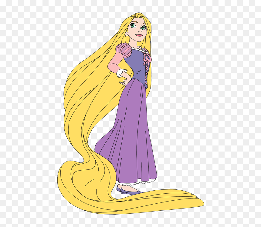 Dress Clipart Tangled - Rapunzel Clipart, HD Png Download - tangled png