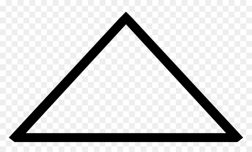 Thumb Image - Outline Image Of Triangle, HD Png Download - triangle outline png