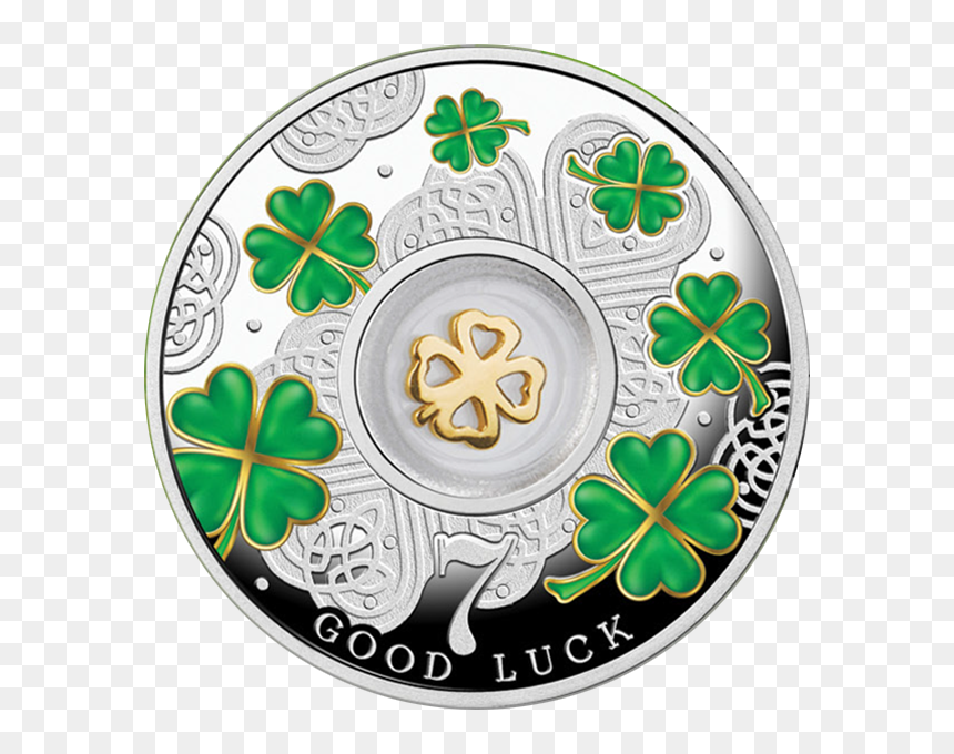 Rcm Four Leaf Clover , Png Download - Сребърна Монета Късмет, Transparent Png - 4 leaf clover png