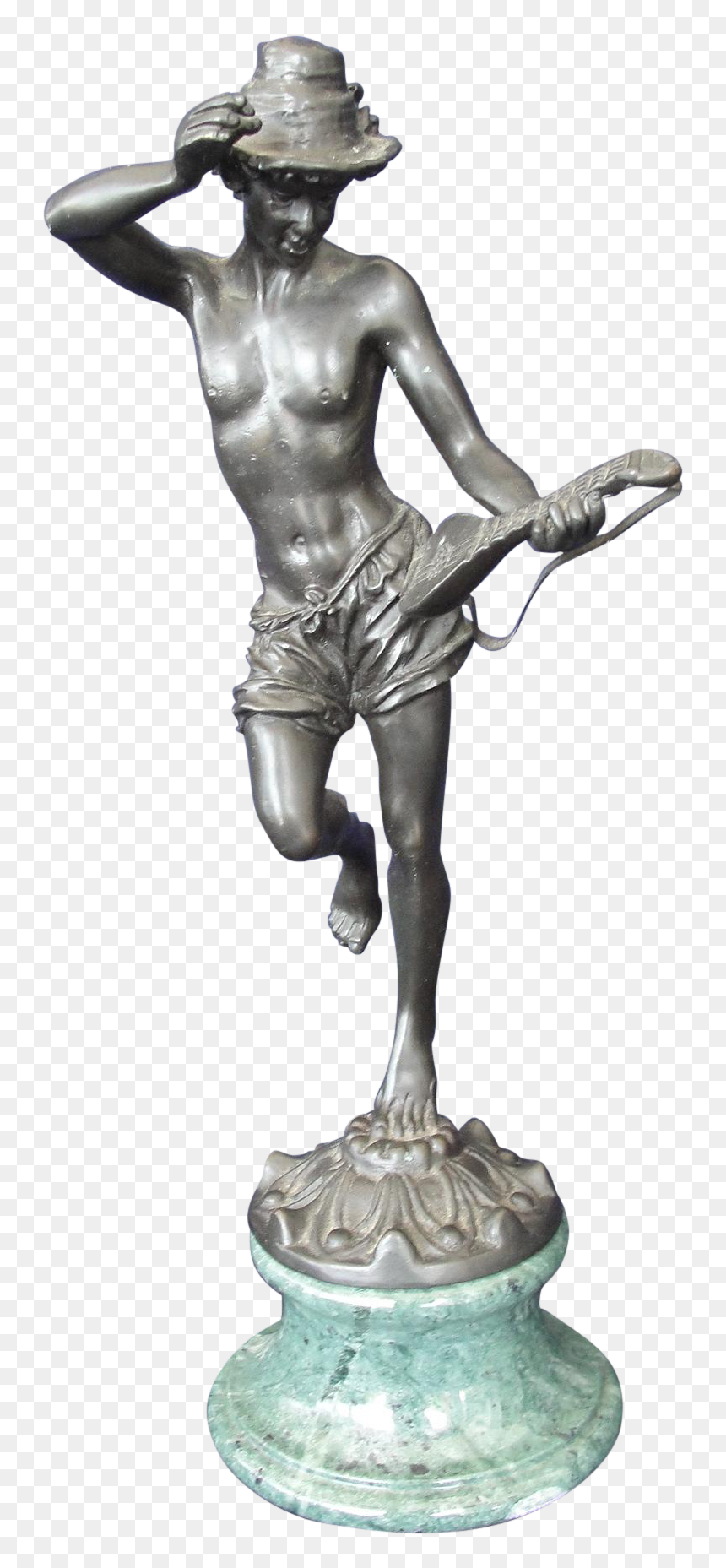 Bronze Sculpture Dancing Musician On Chairish - Statue, HD Png Download - sculpture png