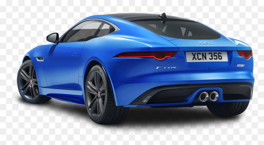 Blue Jaguar F Type Back View Car - Jaguar F Type 2016 Blue, HD Png Download - car back png