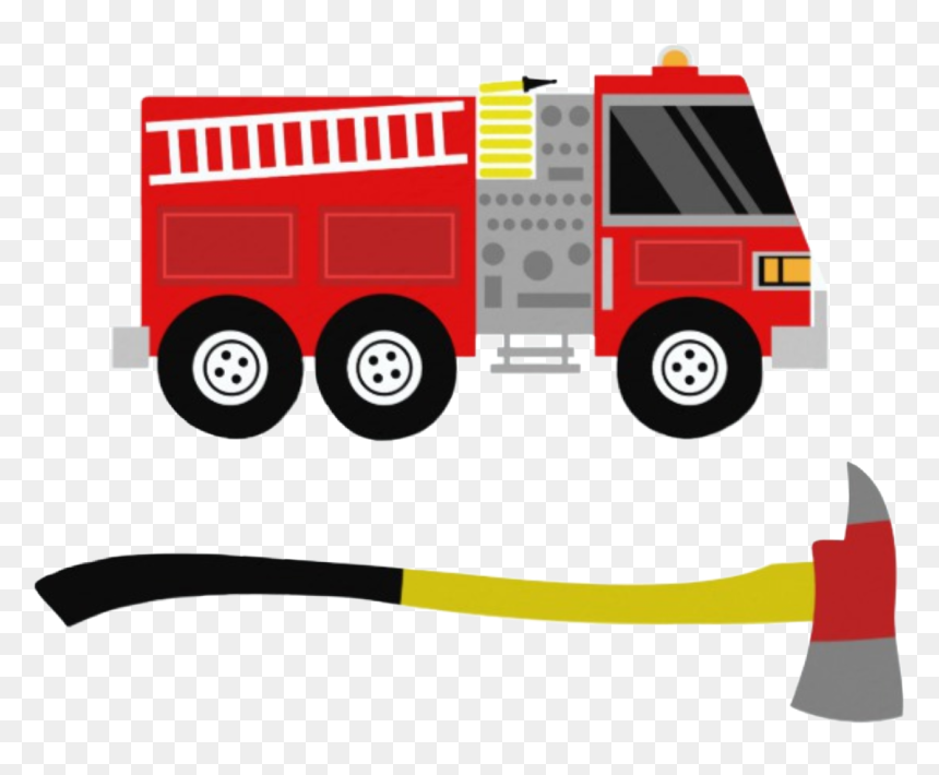#fire #firetruck #axe #clipart #png - Fire Engine, Transparent Png - fire clipart png