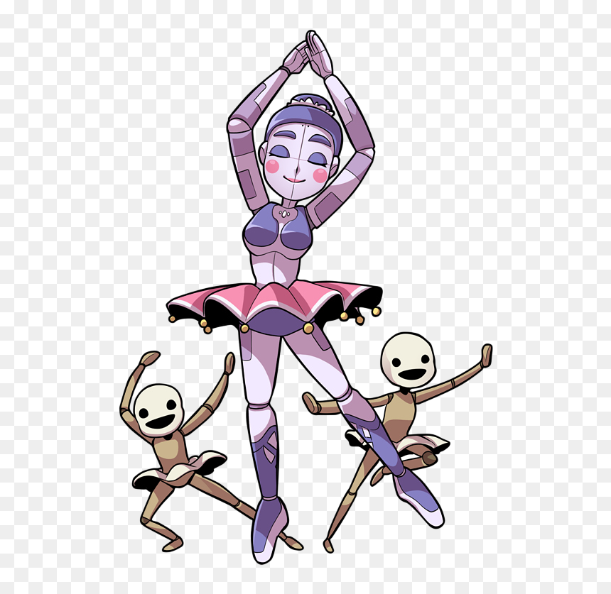 Clip Free Library Chibi And Minireenas By - Sister Location Ballora Drawing, HD Png Download - fnaf png