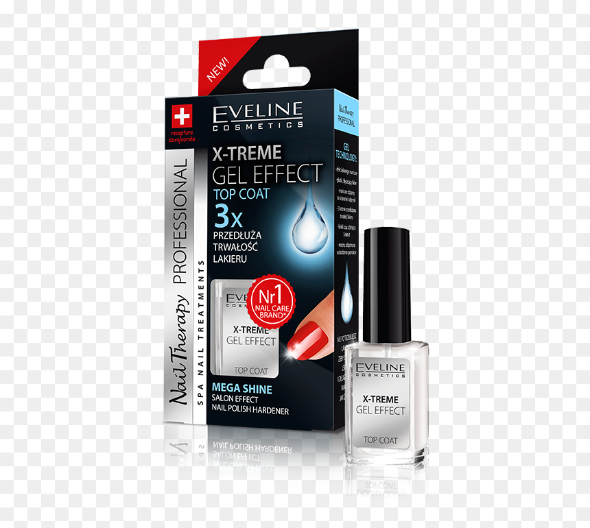 X-treme Gel Effect Top Coat - Eveline Cosmetics X Treme Gel Effect, HD Png Download - shine effect png