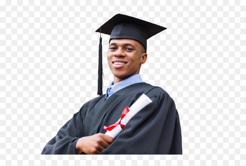 "a Picture Of An African American Male Graduate" - Male Graduate, HD Png Download - graduate png