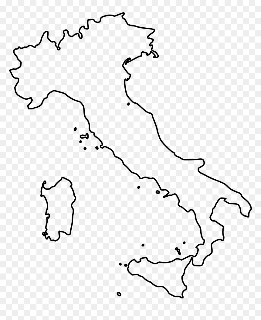 Thumb Image - Blank Outline Of Italy, HD Png Download - italy png