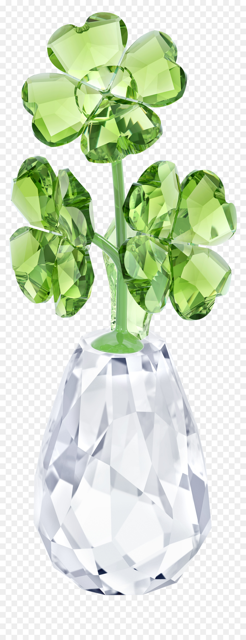 Flower Dreams - Four-leaf Clovers - Vasetti Di Fiori Swarovski, HD Png Download - 4 leaf clover png