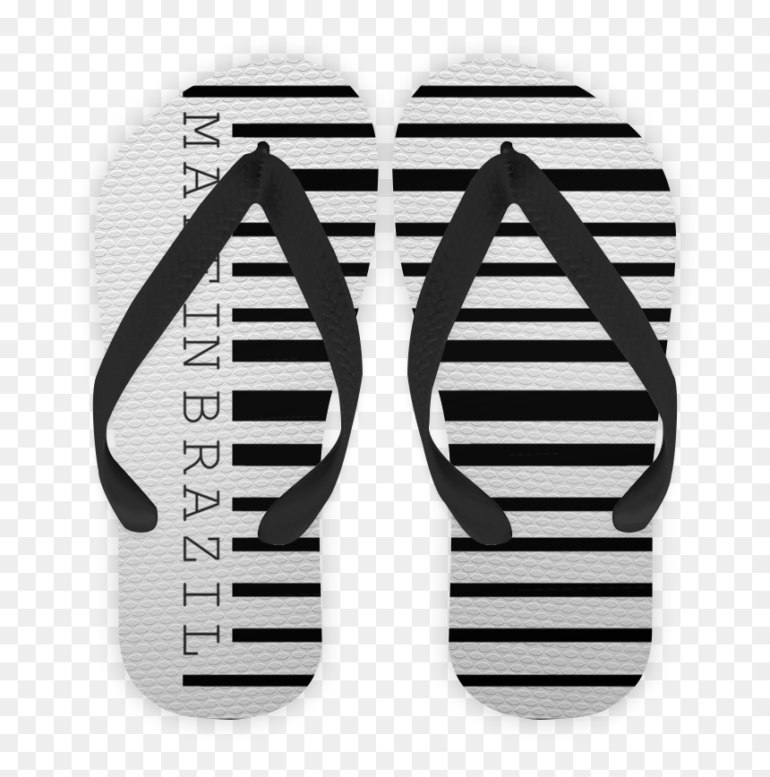 Chinelo Coleção Código De Barra - Flip-flops, HD Png Download - codigo de barras png