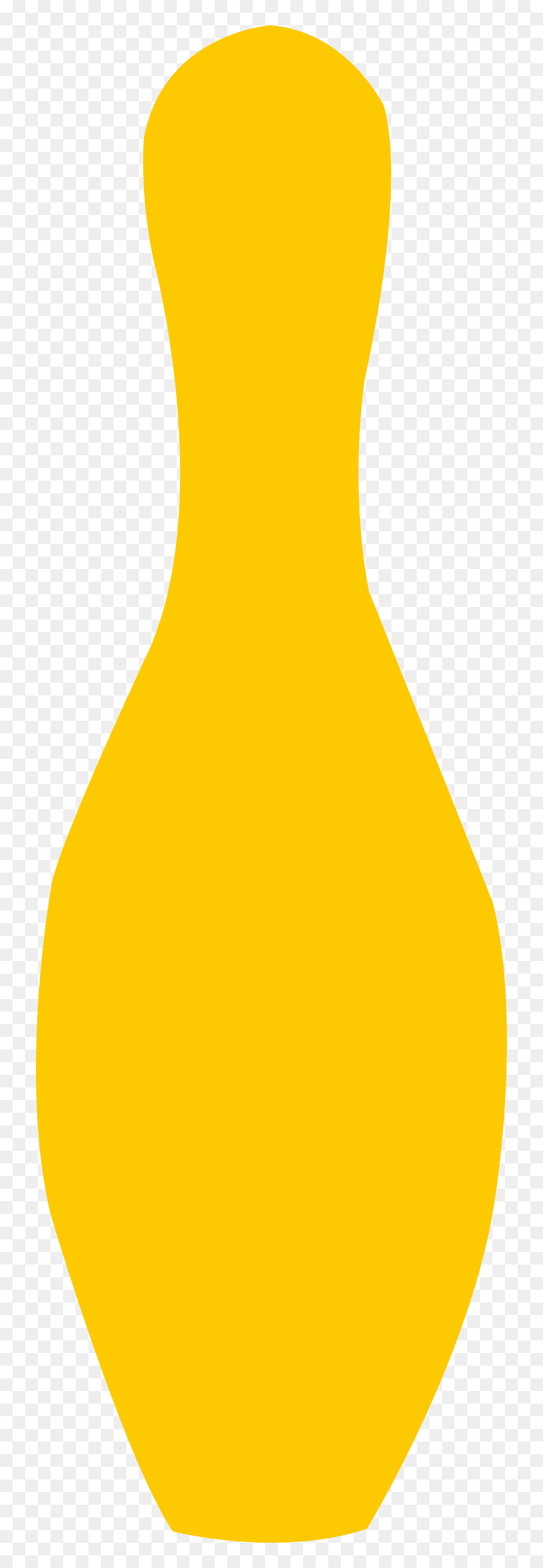 Bowling Pin Yellow Clip Arts, HD Png Download - bowling pin png