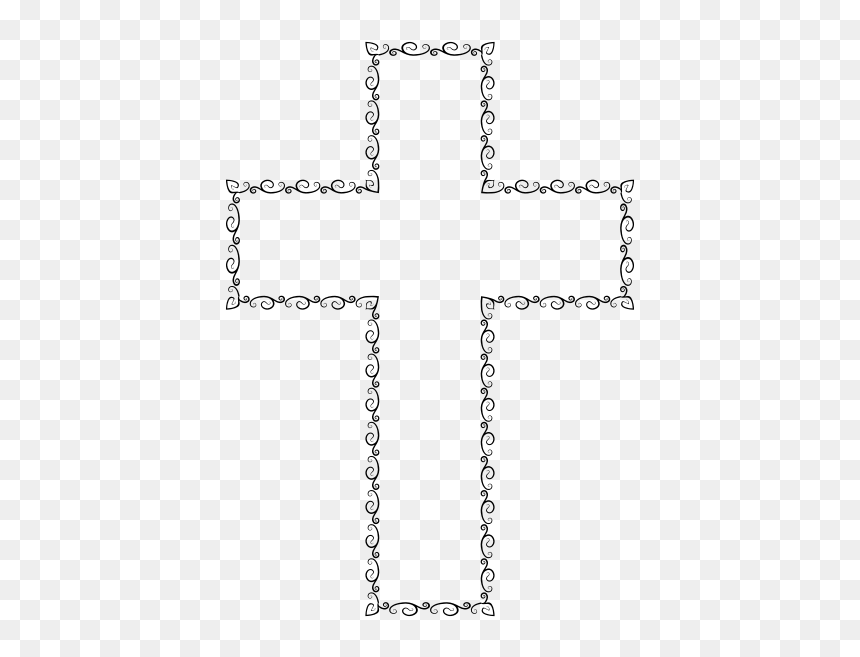 Vintage Flourish Cross Vector Image - Cross, HD Png Download - cross vector png