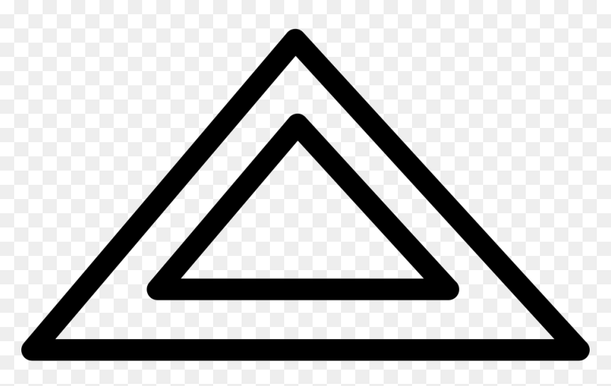 Shape Outline Svg Png - Clip Art, Transparent Png - triangle outline png