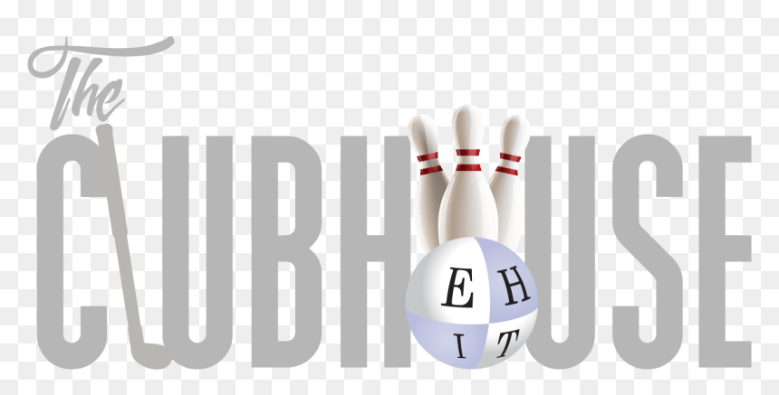 Clubhouse Logo Gray Color Pins - Ten-pin Bowling, HD Png Download - bowling pin png