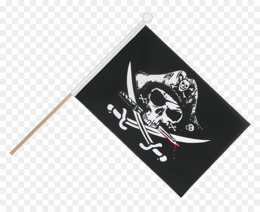 Pirate With Bloody Sabre Hand Waving Flag - Pirate Flag, HD Png Download - bloody hand png