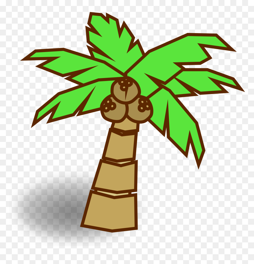 Light Jungle Clip Arts - Coconut Tree Drawing, HD Png Download - jungle png