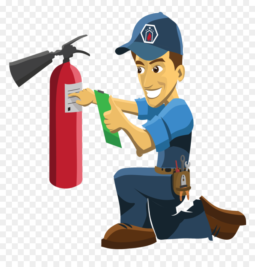 Fire Extinguisher Check Clipart, Hd Png Download - Fire Inspector Clip Art, Transparent Png - fire clipart png
