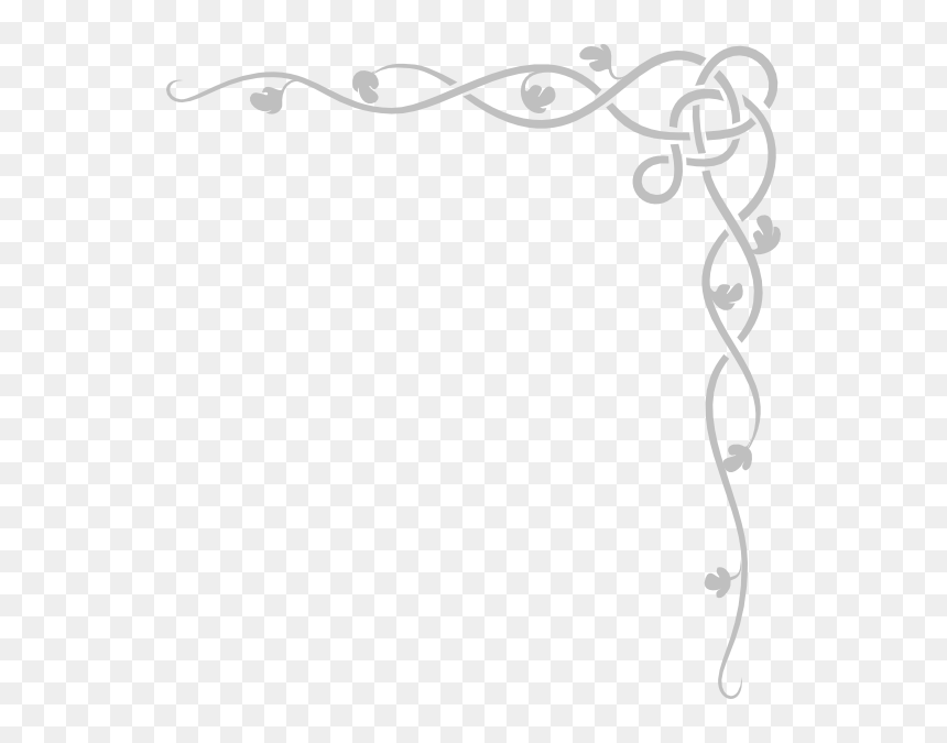 Celtic Clipart Vine - Simple Celtic Knot Line, HD Png Download - silver border png