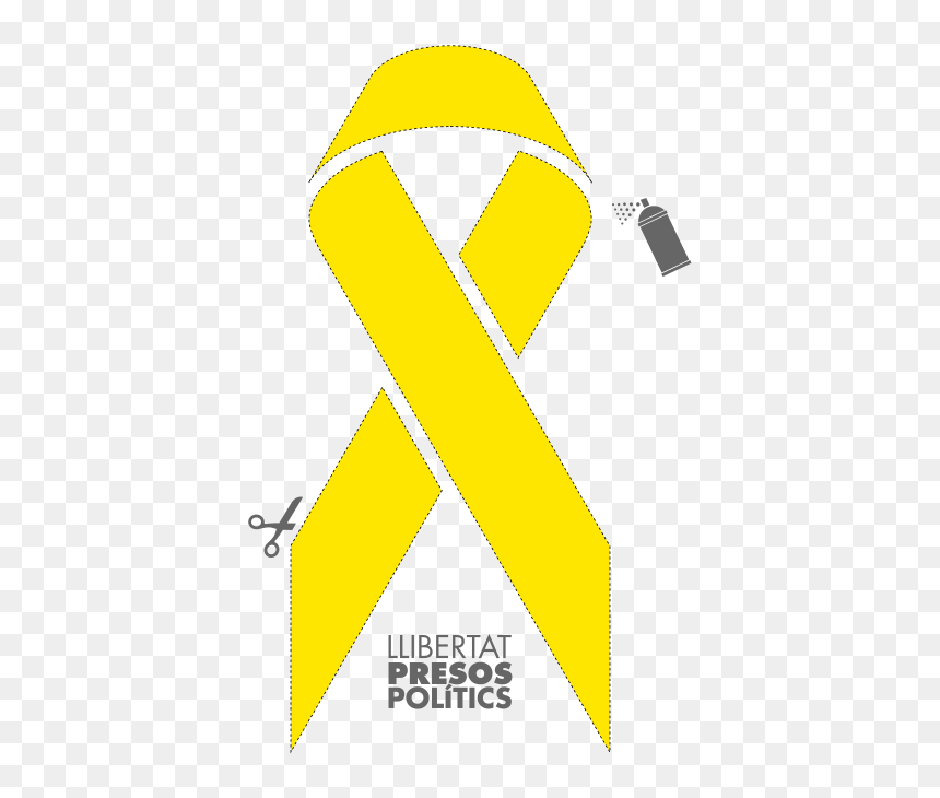 Yellow Ribbon Stencil - Maio Amarelo No Transito O Sentido, HD Png Download - yellow ribbon png